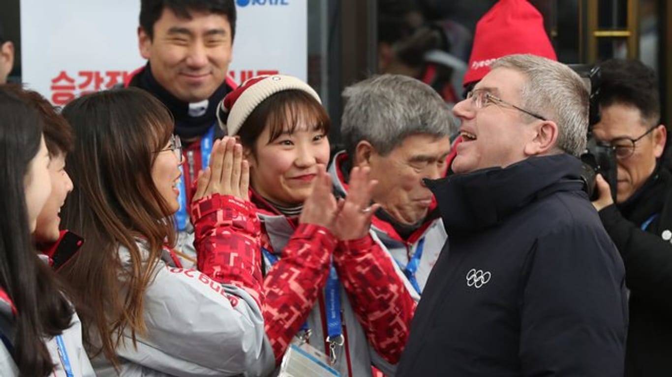 Ist zehn Tage vor den Winderspielen in Südkorea eingetroffen.