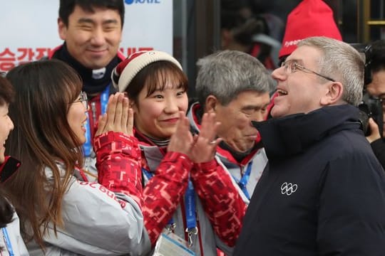 Ist zehn Tage vor den Winderspielen in Südkorea eingetroffen.