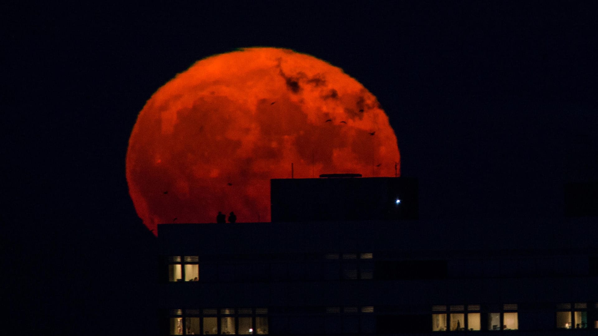 Supermond über Berlin