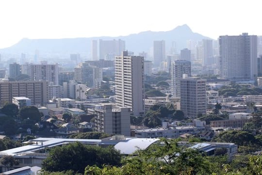 Blick auf Honolulu.