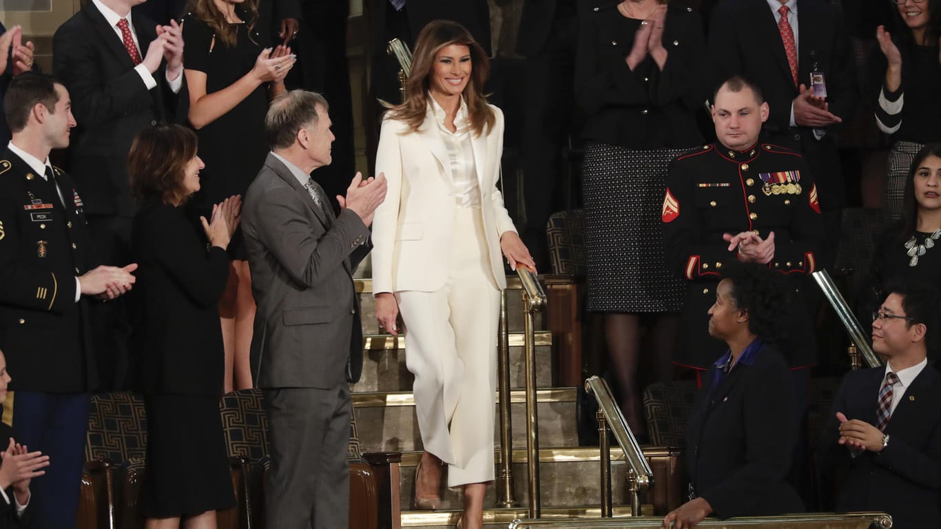 Melania Trump: Die First Lady der USA war seit langem nicht mehr in der Öffentlichkeit aufgetreten.