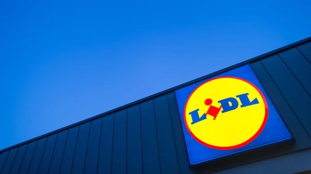 Das Logo des Lebensmittel-Discounters Lidl