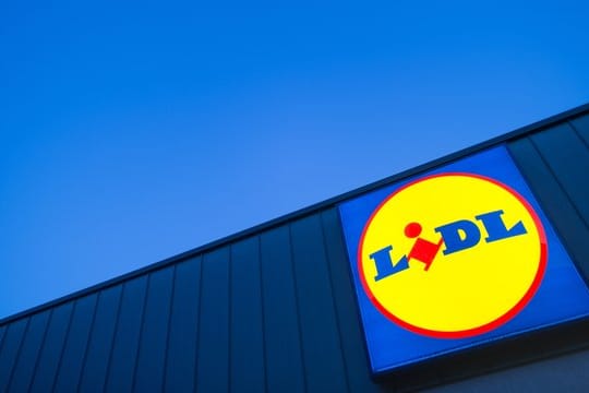 Das Logo des Lebensmittel-Discounters Lidl