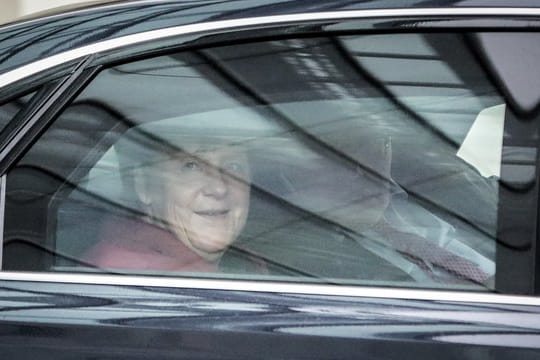 Bundeskanzlerin Angela Merkel Ende Januar nach dem Beginn der Koalitionsverhandlungen.