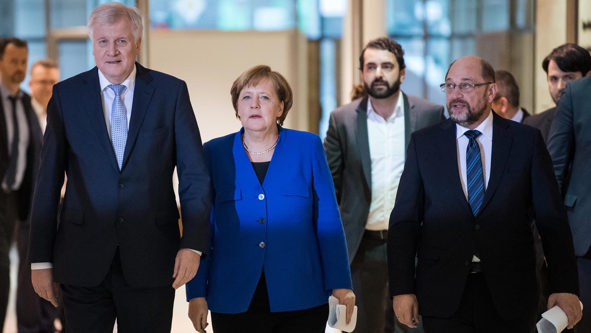 Horst Seehofer, Angela Merkel und Martin Schulz: Die Spitzen von Union und SPD haben bereits in vielen Streitpunkten Einigungen erzielt. Horst Seehofer, Angela Merkel und Martin Schulz: Die Spitzen von Union und SPD haben bereits in vielen Streitpunkten Einigungen erzielt.