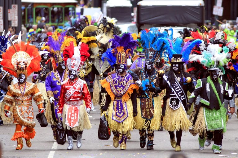Parade in New Orleans: Teilnehmer der Zulu-Parade 2017.