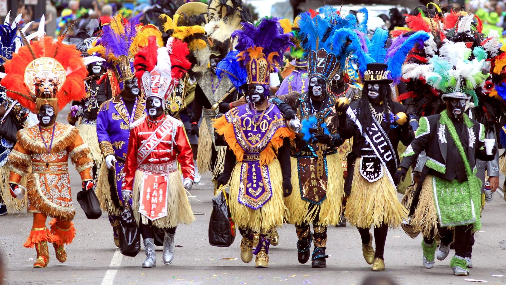 Parade in New Orleans: Teilnehmer der Zulu-Parade 2017.