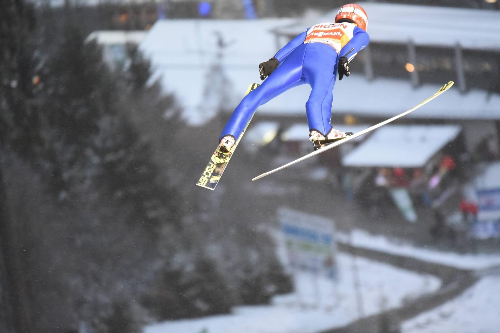 Auf der Suche nach der Olympia-Form: Richard Freitag zeigte am Sonntag in Willingen keine gute Leistung.