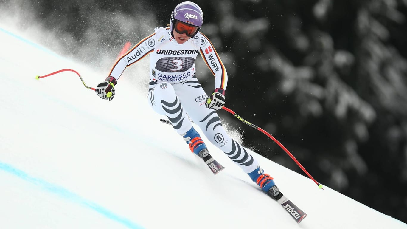 Top-10-Platzierung: Viktoria Rebensburg wurde bei der Abfahrt in Garmisch-Partenkirchen Neunte.