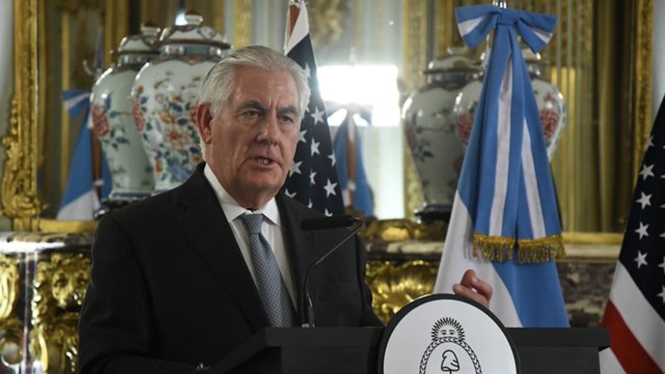 Tillerson befindet sich auf einer knapp einwöchigen Lateinamerika-Reise.