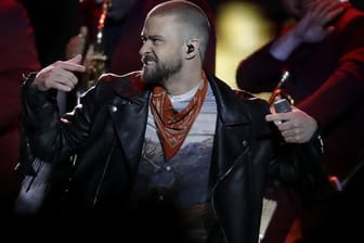 Justin Timberlake in der Halbzeit des Super Bowls.