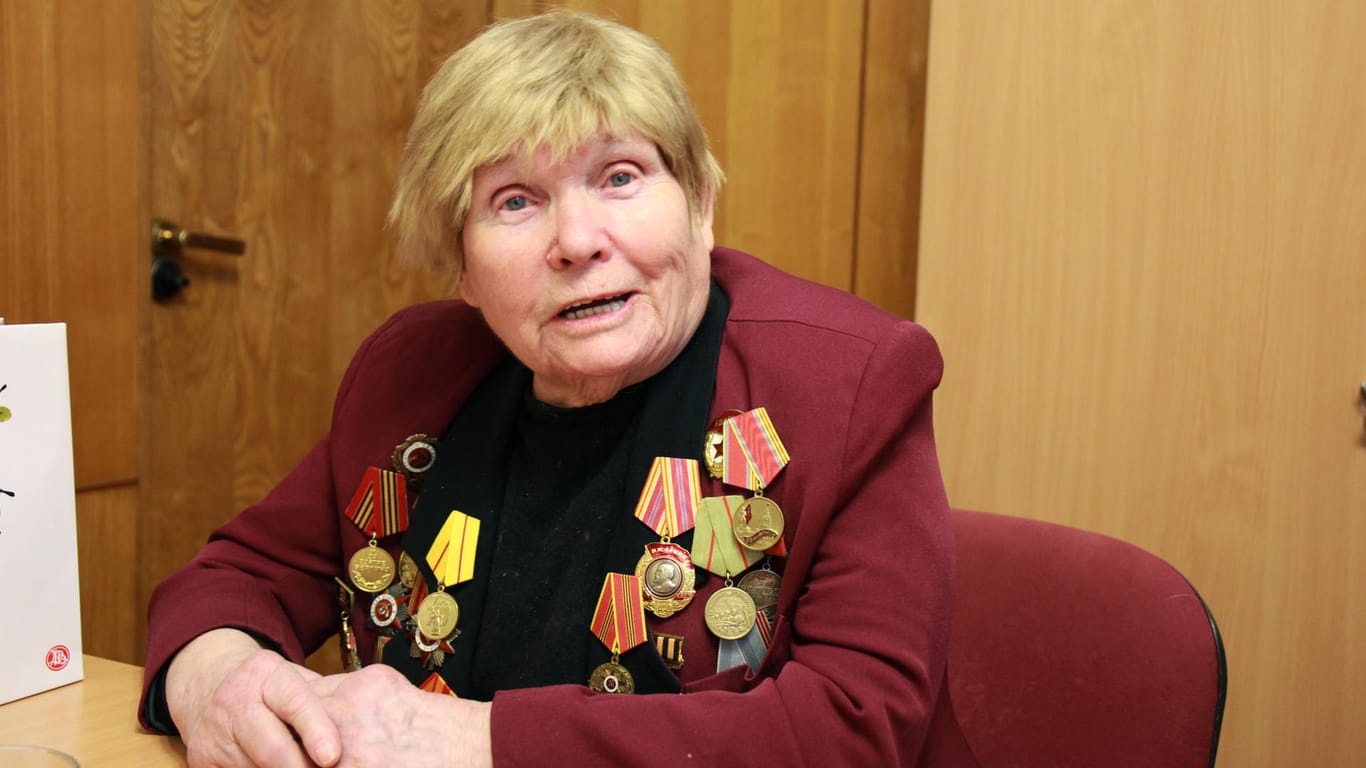 Die Stalingrad-Veteranin Tamara Alexandridi: Die Moskauerin kämpfte im Zweiten Weltkrieg mit der Roten Armee in Stalingrad (heute Wolgograd) gegen die deutsche Wehrmacht.