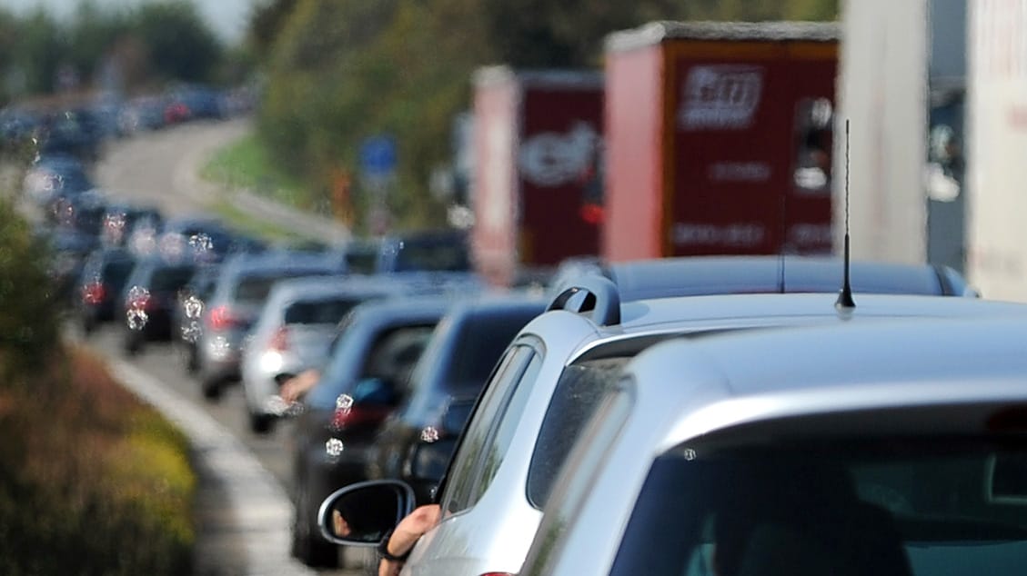 Stau: Auf Deutschlands Straßen war auch 2017 wieder viel Geduld gefragt.