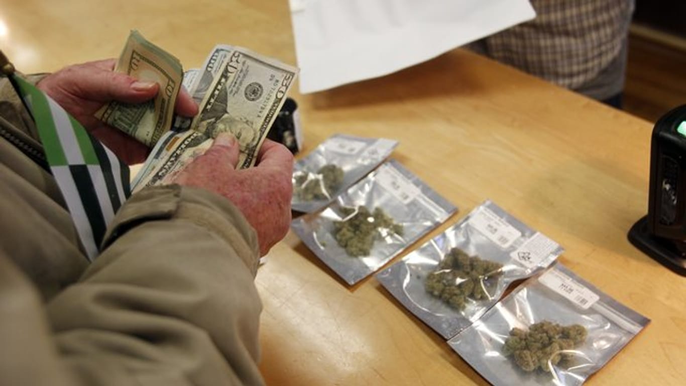 Marihuana-Verkauf in Kalifornien: Viele US-Bundesstaaten haben den Konsum von Cannabis freigegeben.