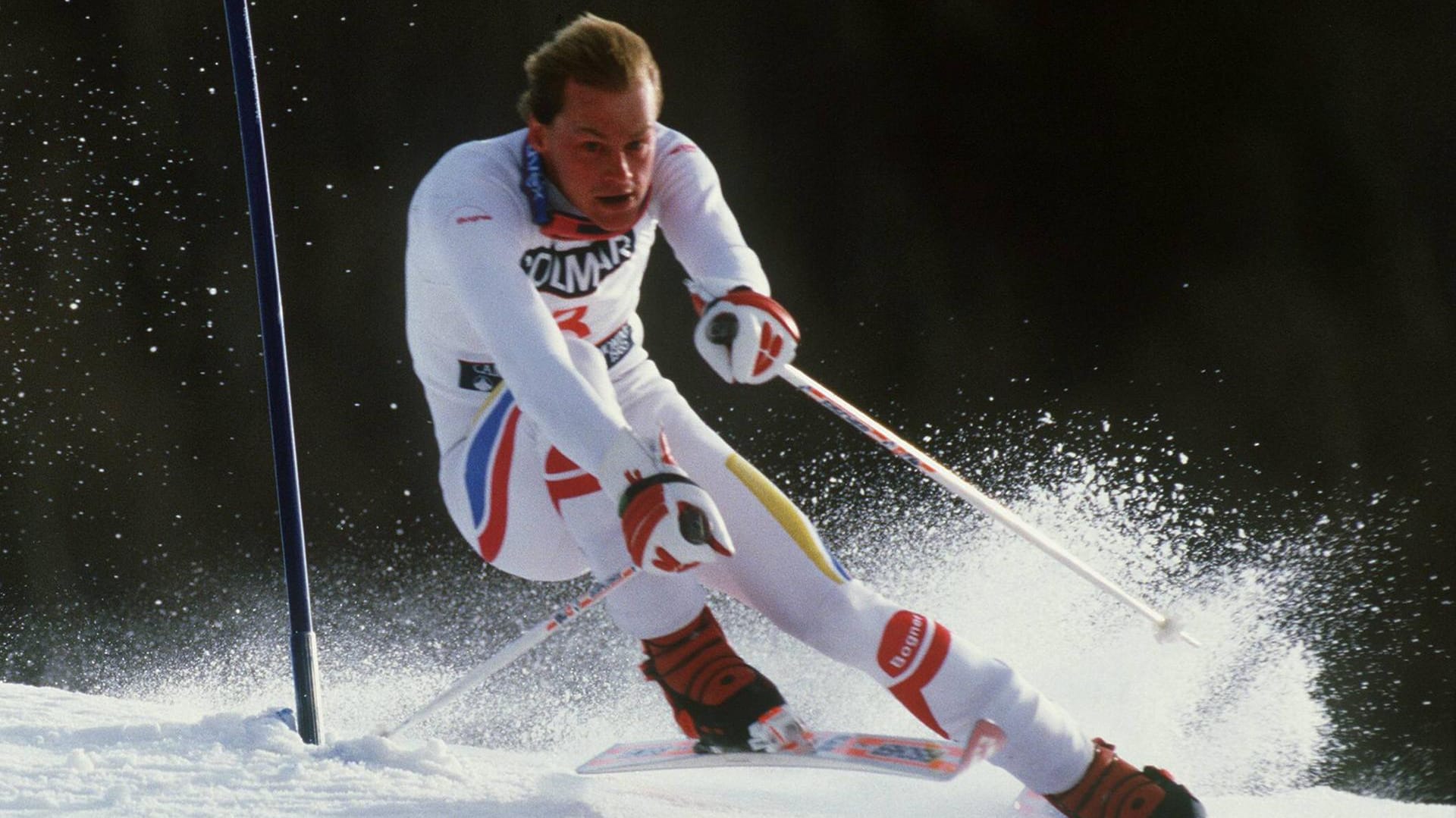 Markus Wasmeier: Die Brille zog es ihm aus dem Gesicht, trotzdem raste er 1985 zum WM-Titel.