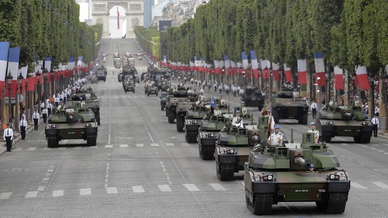 Nationalfeiertag in Frankreich: Donald Trump imponierte die Parade im Juli 2017 in Paris.