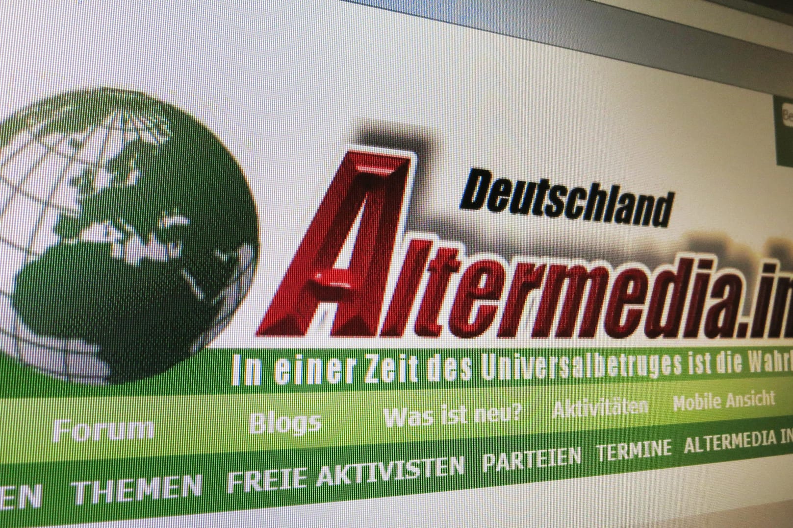 Die mittlerweile verbotene Internetseite "Altermedia": Dort wurde jahrelang rechtsextremistische Hetze verbreitet.