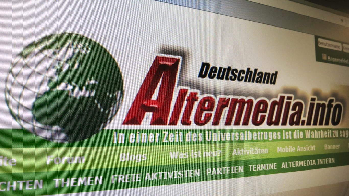 Die mittlerweile verbotene Internetseite "Altermedia": Dort wurde jahrelang rechtsextremistische Hetze verbreitet.