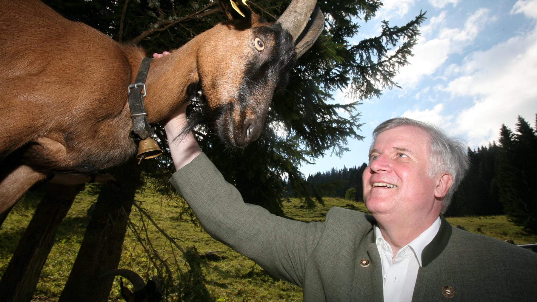 CSU-Chef Horst Seehofer auf einer alm: Er soll künftig wohl das Innenministerium leiten – das gleichzeitig auch zum "Heimatministerium" wird.