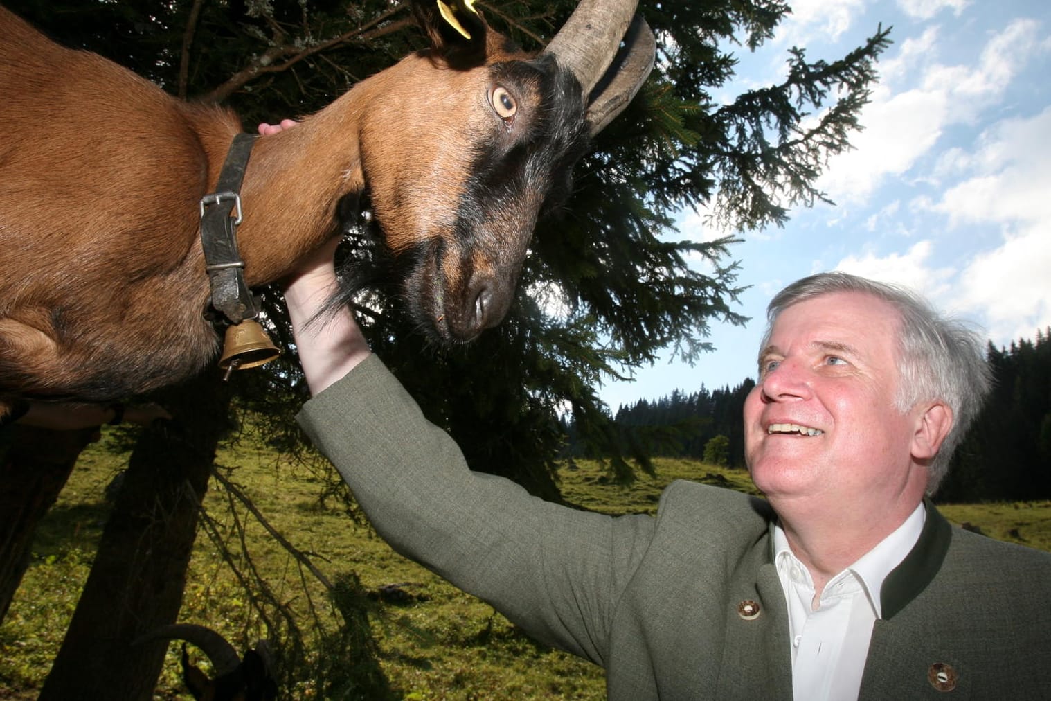CSU-Chef Horst Seehofer auf einer alm: Er soll künftig wohl das Innenministerium leiten – das gleichzeitig auch zum "Heimatministerium" wird.
