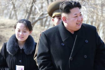 Machthaber Kim Jong-Un und seine Schwester Kim Yo Jong: Sie führt bei den Olympischen Spielen die diplomatischen Vertreter Nordkoreas an.