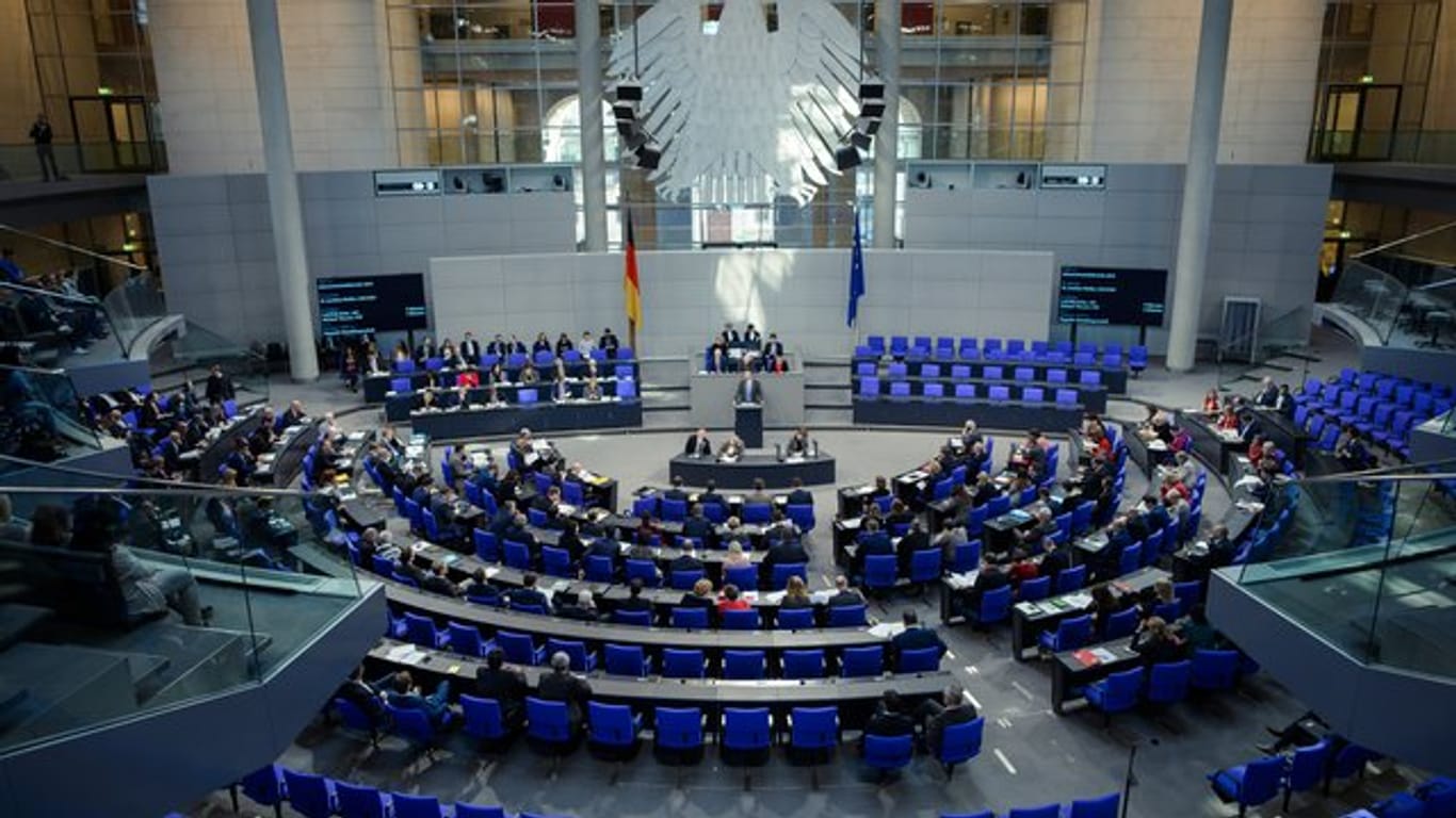 Plenarsitzung im Bundestag.