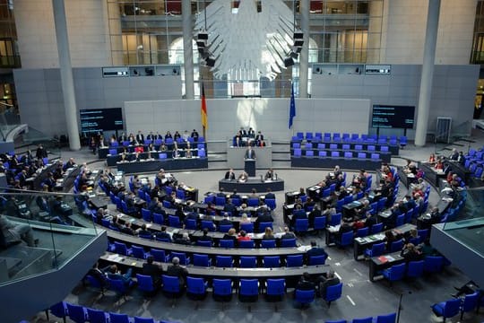 Plenarsitzung im Bundestag.