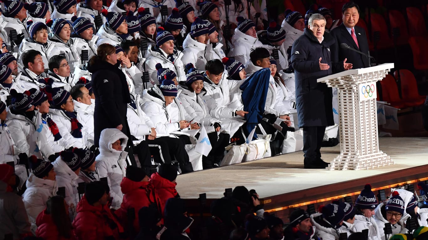 Thomas Bach: Der deutsche IOC-Präsident fühlte sich von der koreanischen Friedensbotschaft gerührt.