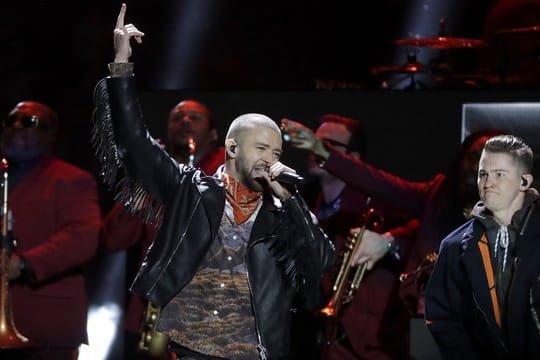 Justin Timberlake in der Halbzeit des Super Bowls.