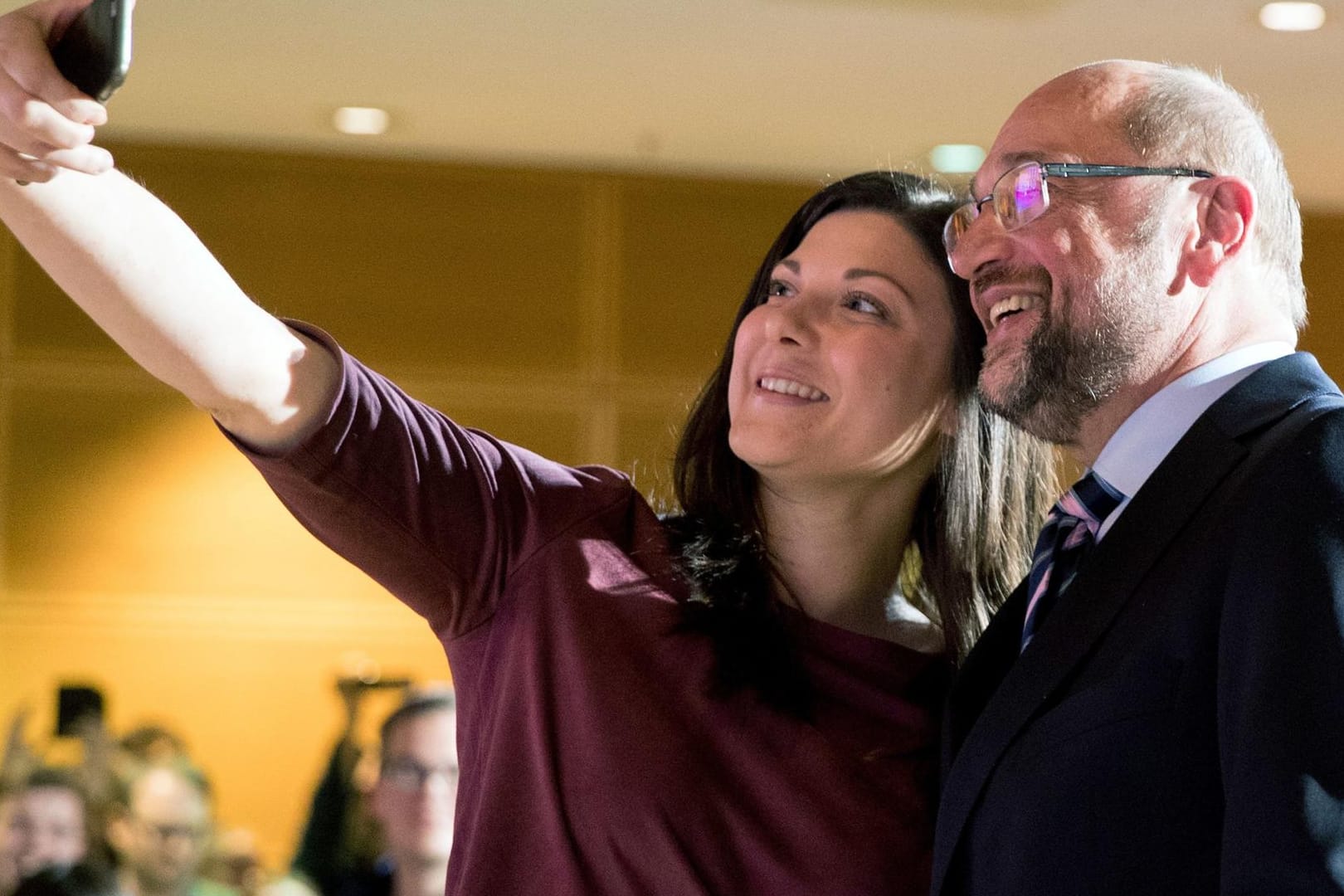 Johanna Uekermann und Martin Schulz