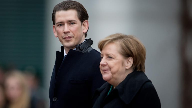 Sebastian Kurz, Angela Merkel: Setzt sich sein Neokonservatismus durch oder ihr Merkelismus?