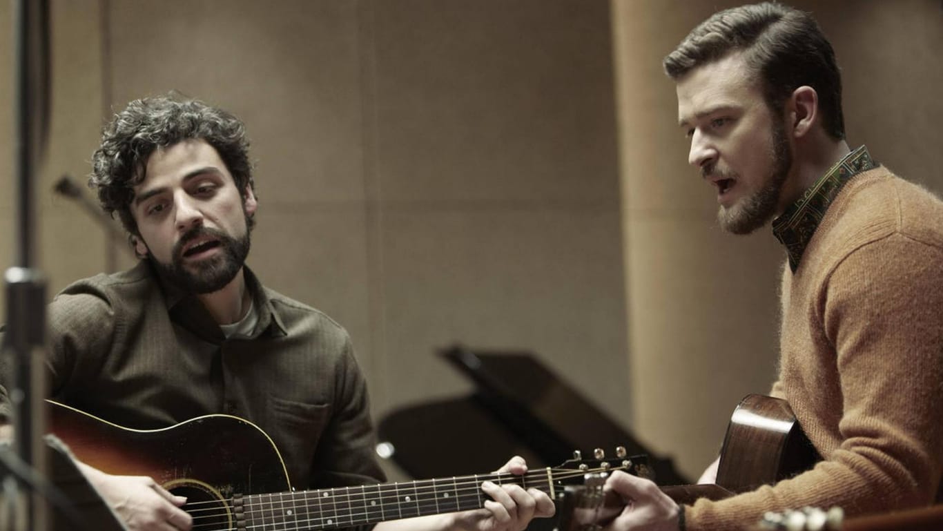 Die Musiker Llewyn (Oscar Isaac) und Jim (Justin Timberlake) suchen in "Inside Llewyn Davis" nach dem richtigen Sound.