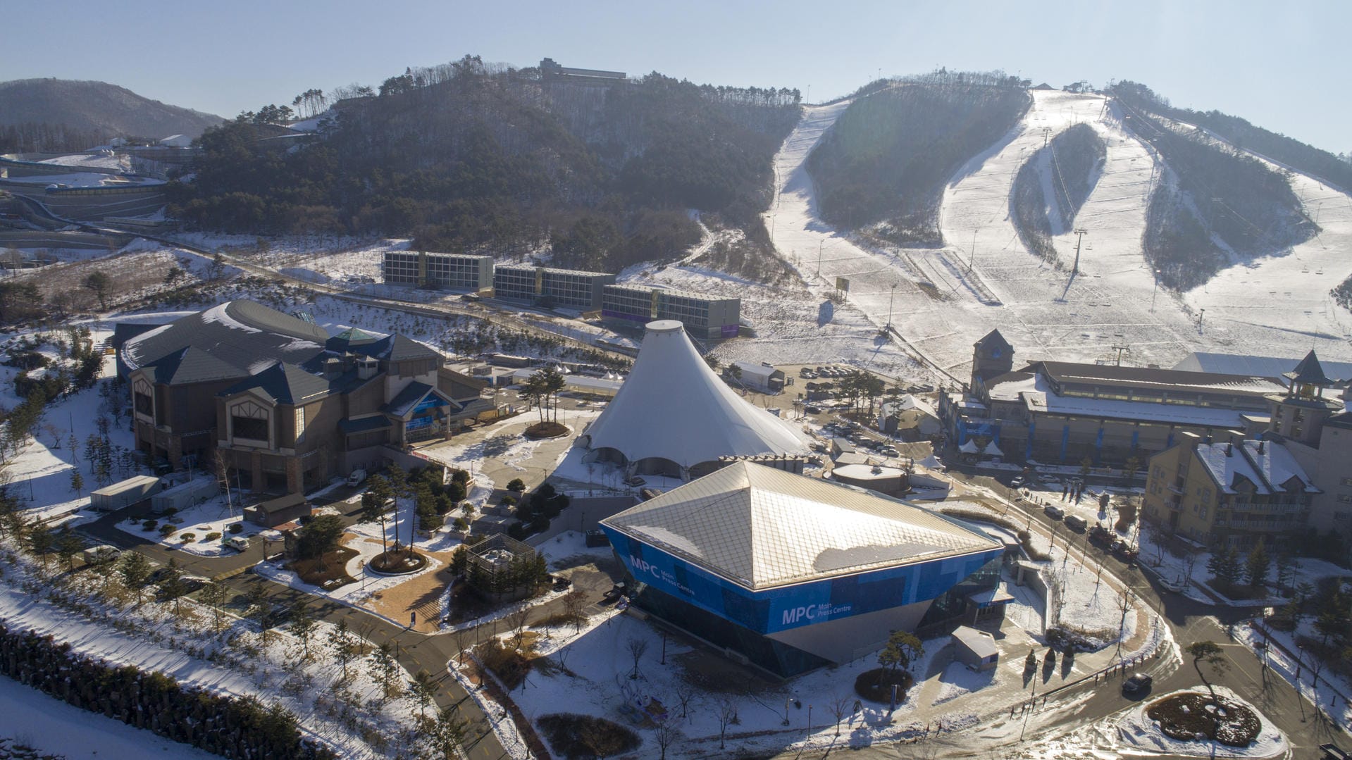 Das Pressezentrum in in Pyeongchang: Am Freitagabend haben Hacker mit einer Cyberattacke eine Störung im Hauptpressezentrum verursacht.