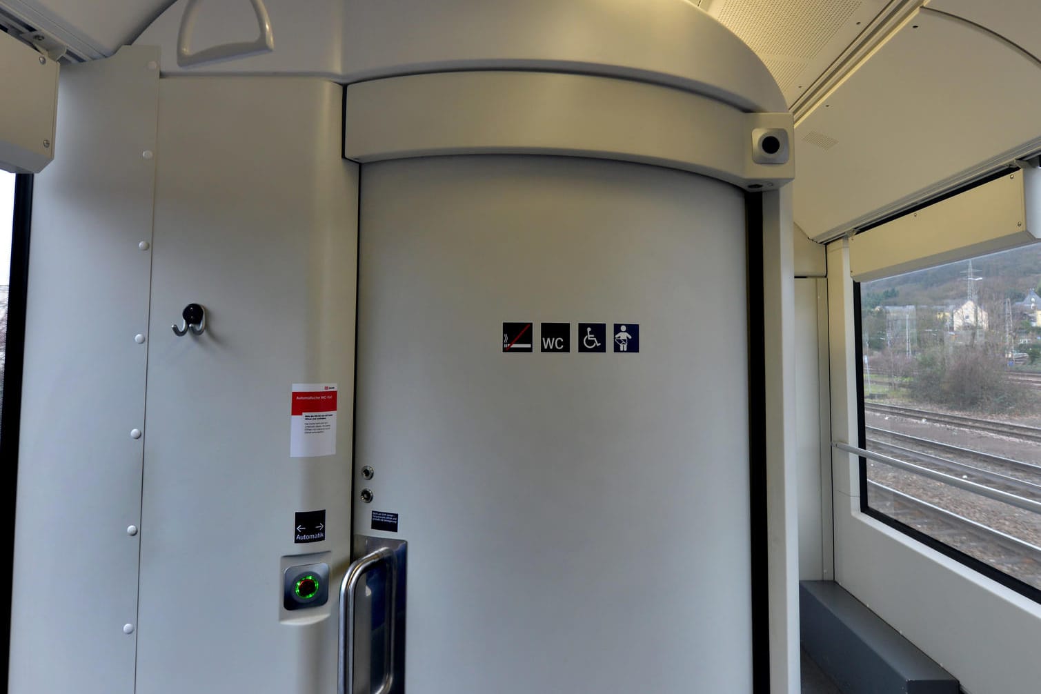 Zugtoilette in einer Regionalbahn
