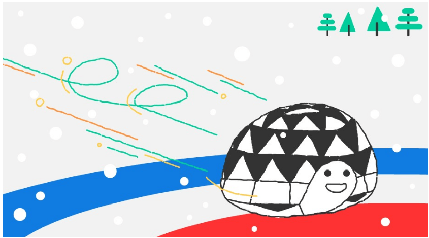 Unter dem Namen "Snow Games" begleitet Google die Olympischen Spiele mit wechselnden Doodles.