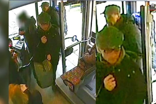 Die Bilder einer Überwachungskamera zeigen vermutlich die Ex-RAF Terroristen Burkhard Garweg (vorn) und Ernst-Volker-Staub (hinten) im Jahr 2015.