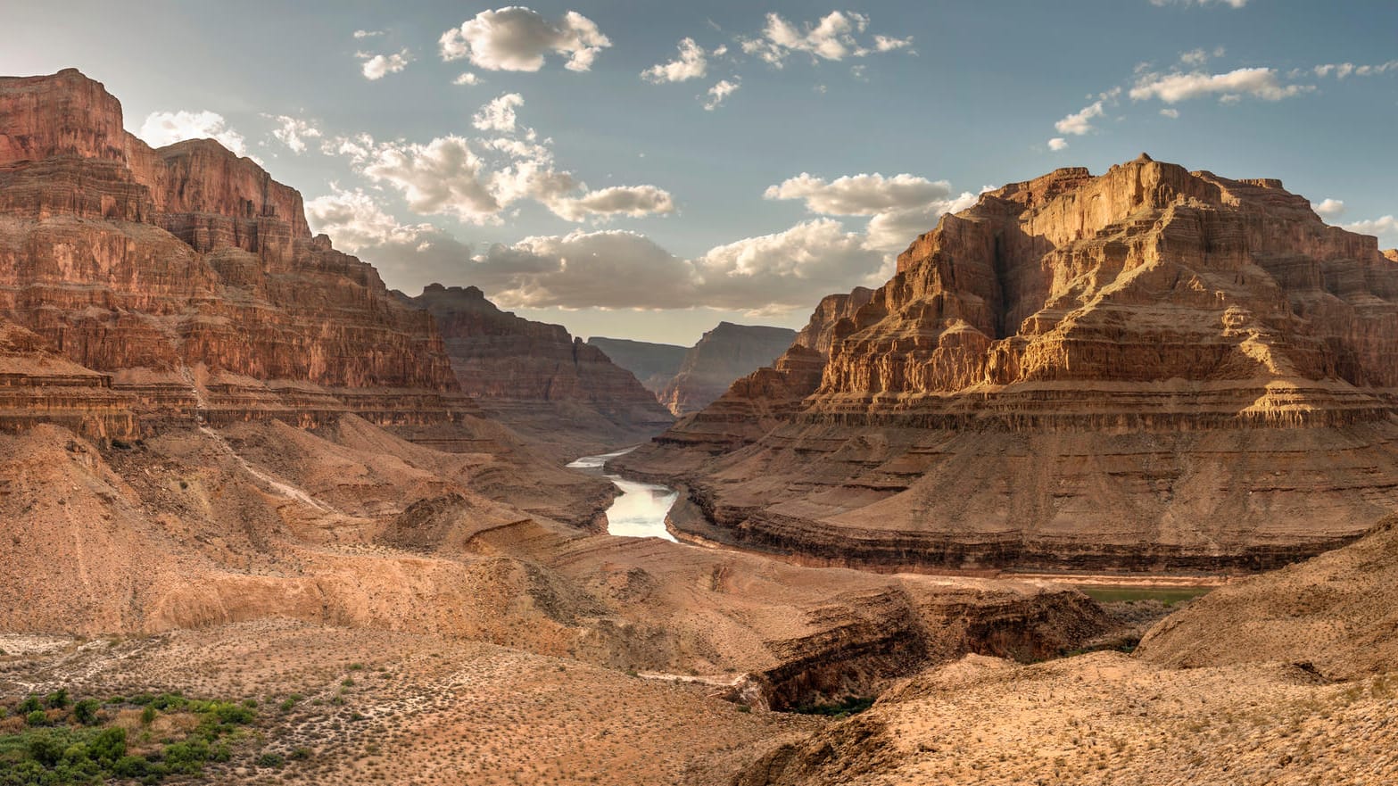 Panorama des "Grand Canyon West": In diesem Bereich der Schlucht ereignete sich der Abszurz.