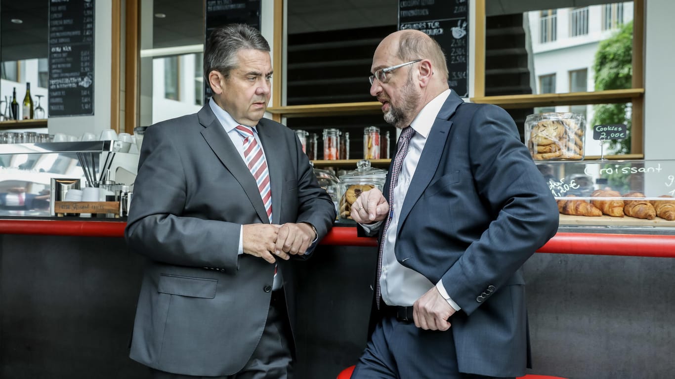 Waren einst befreundet: Sigmar Gabriel und Martin Schulz.