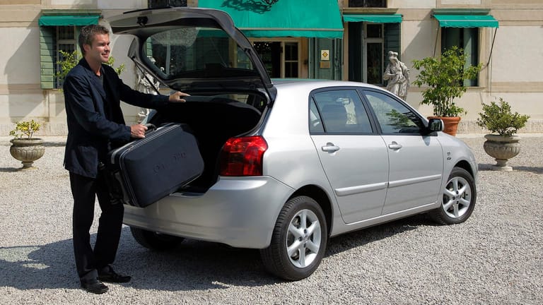 Toyota Corolla: Der Kofferraum ist eher klein.
