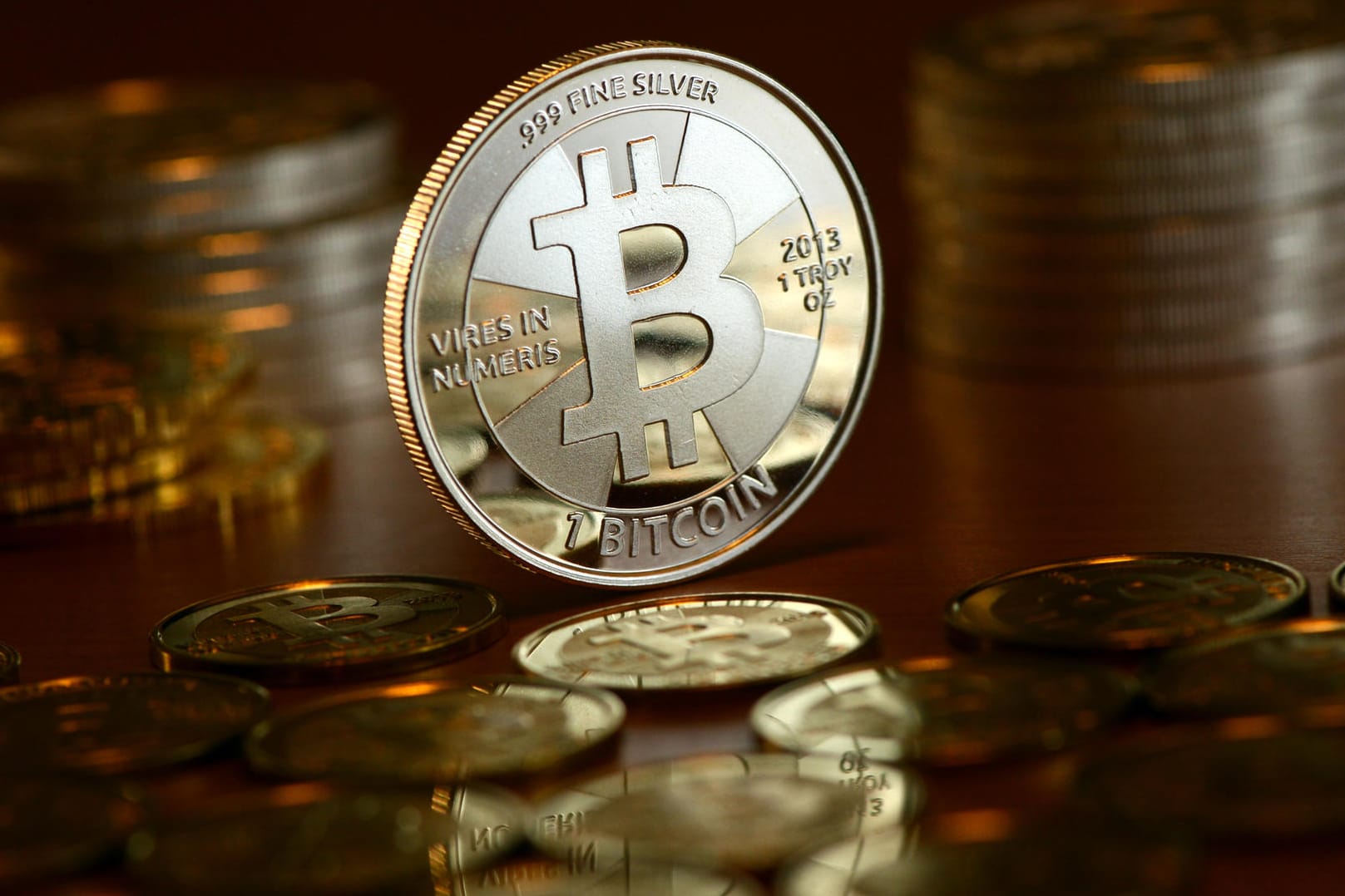 Bitcoin-Münzen: In Thailand ist der Handel mit Bitcoins und anderen Kryptowährungen in Zukunft verboten.