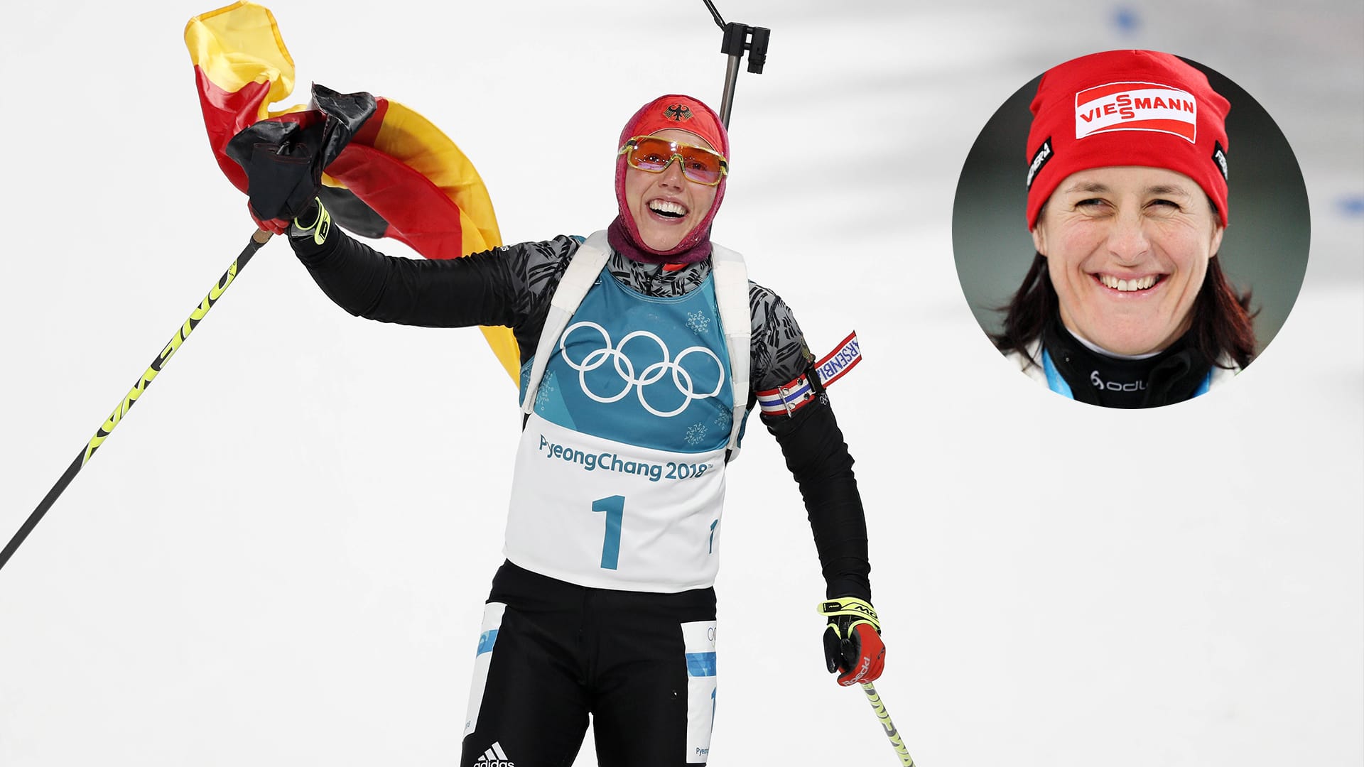 Voll des Lobes: Uschi Disl (r.) ist von Laura Dahlmeiers Auftritten in Pyeongchang einfach nur begeistert.