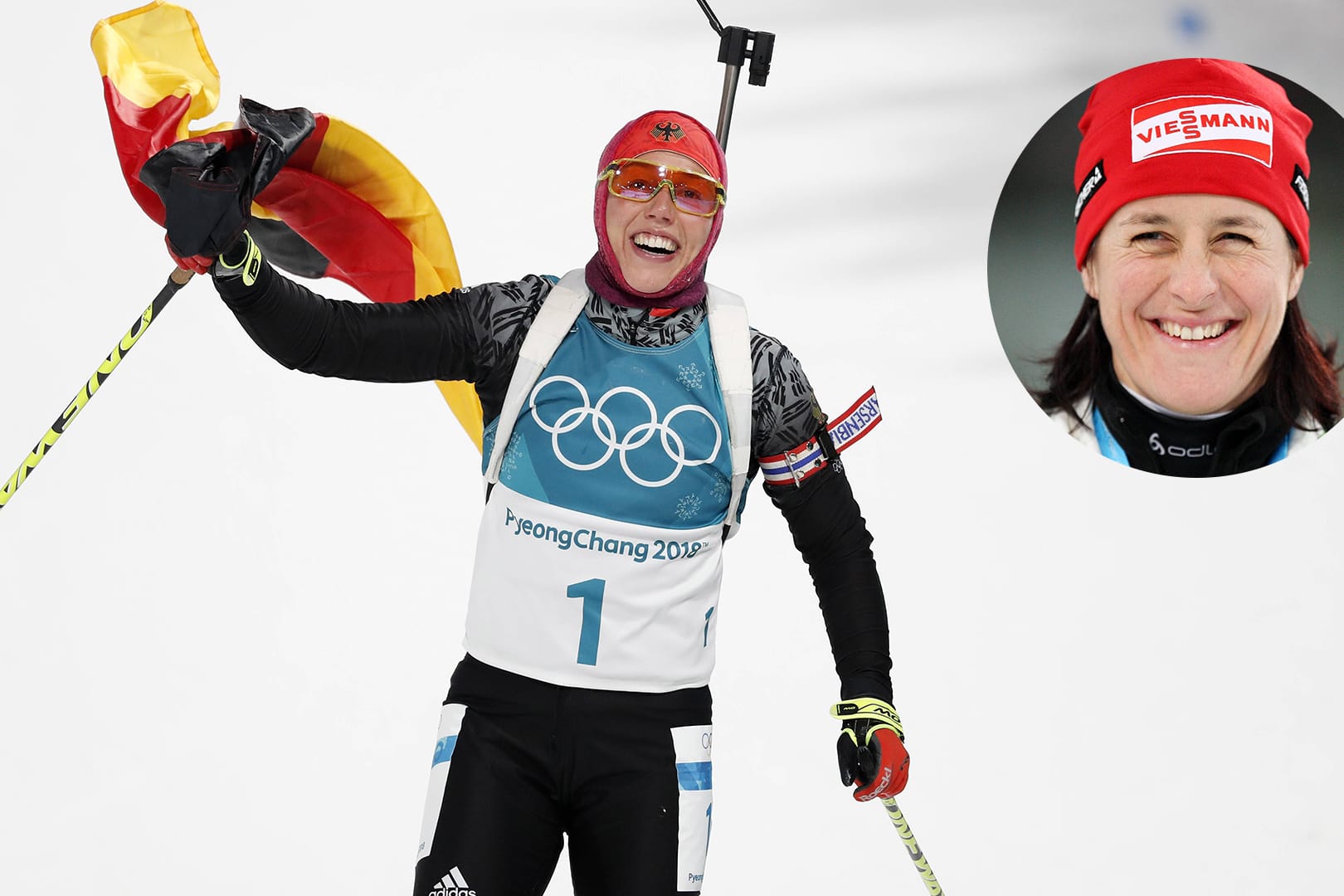 Voll des Lobes: Uschi Disl (r.) ist von Laura Dahlmeiers Auftritten in Pyeongchang einfach nur begeistert.