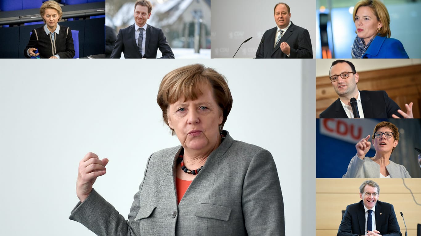Kanzlerin Angela Merkel hat angekündigt, die CDU und das künftige Kabinett zu verjüngen: Für eine Neuaufstellung der Partei kommen unterschiedliche CDU-Politiker in Frage.