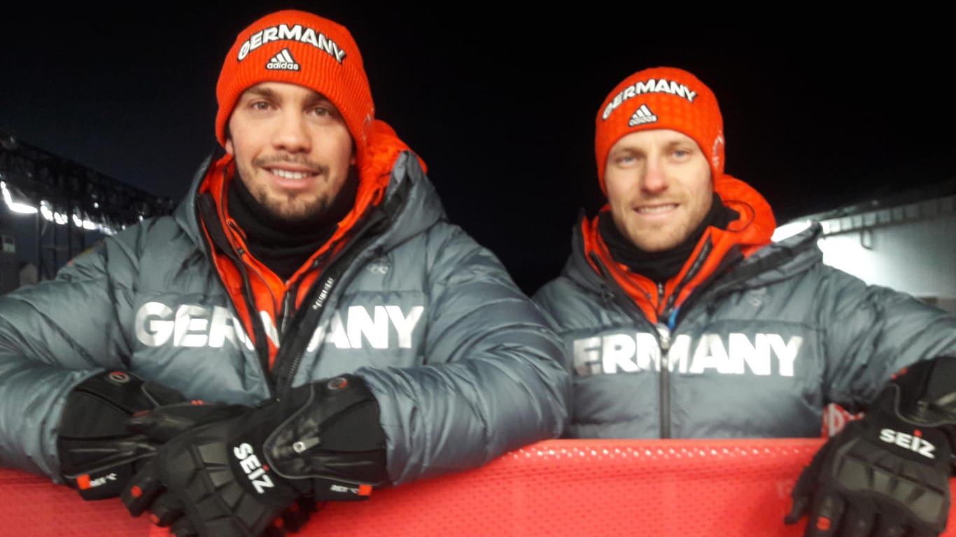 Erfolgreiche Freunde: Tobias Wendl (links) und Tobias Arlt in Pyeongchang.