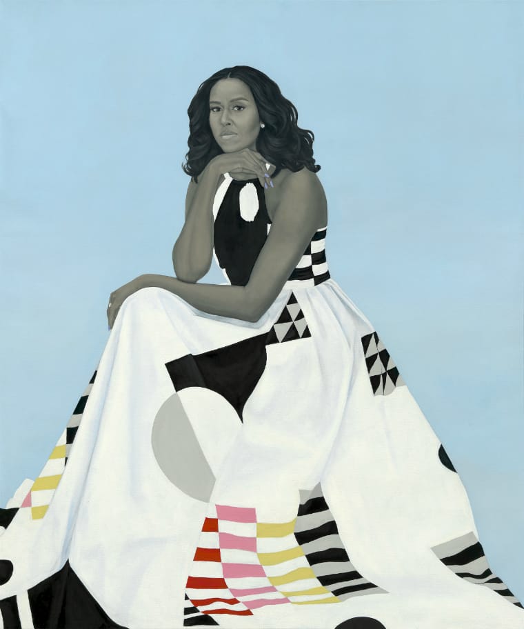 Michelle Obama – gezeichnet von Künstlerin Amy Sherald, 2018.