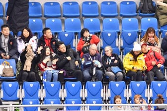 Häufiges Bild in Pyeongchang: Leere Zuschauerränge bei den Veranstaltungen der Olympischen Winterspiele 2018.