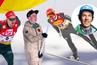 Nordische Kombinierer: Tino Edelmann (r.) traut dem deutschen Team um Fabian Rießle, Eric Frenzel und Johannes Rydzek (v. l.) bei den Olympischen Spielen mehrere Medaillen zu.