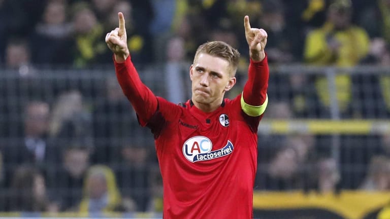 Hat in dieser Saison viel Grund zum jubeln: Freiburg-Stürmer Nils Petersen.