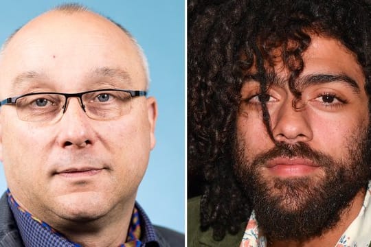 Jens Maier (l), Mitglied der AfD Bundestagsfraktion in der 19.