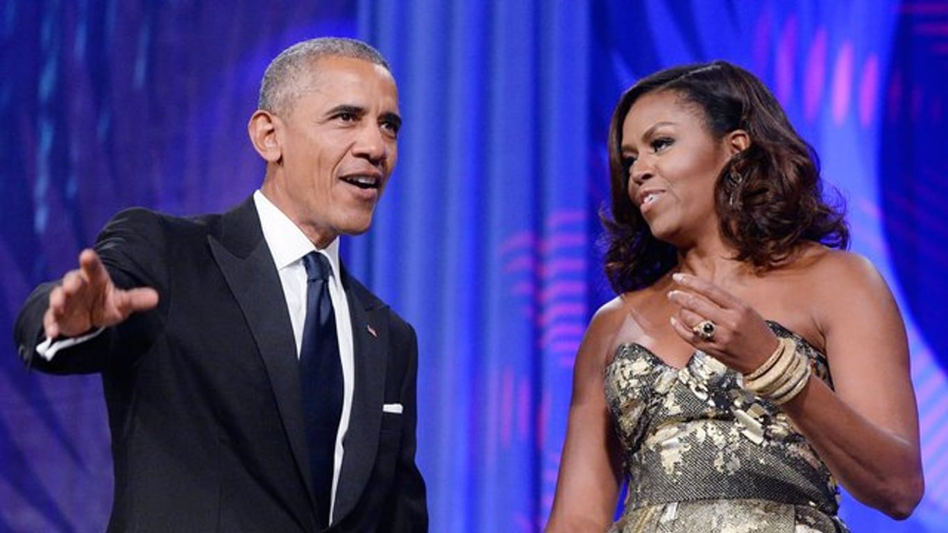 Verliebt wie am ersten Tag: Michelle und Barack Obama.